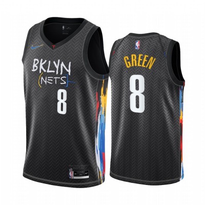 NikeBrooklyn Nets #8 Jeff Green Black Youth NBA Swingman 2020-21 City Edition Jersey